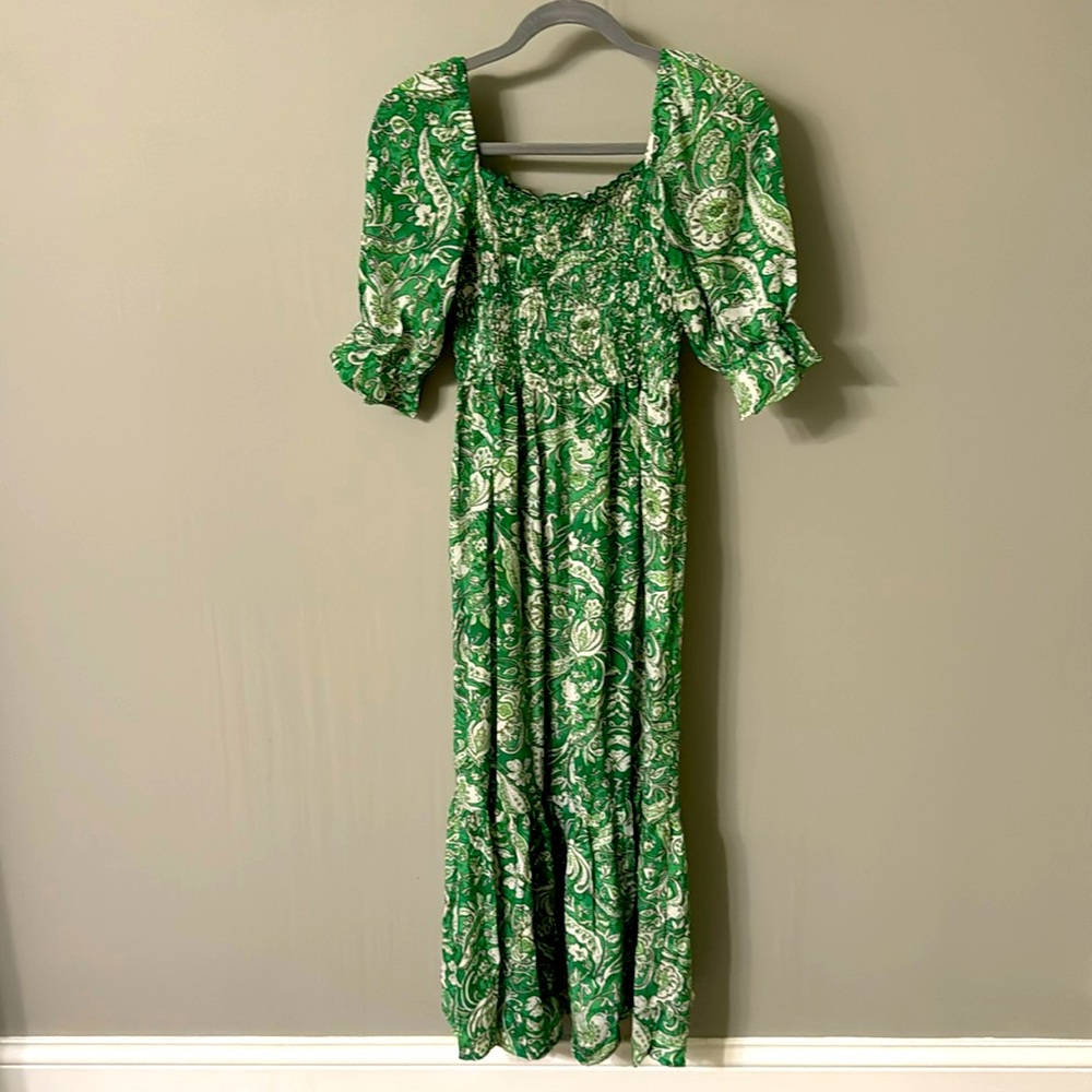 Kelly green silk dress!!!